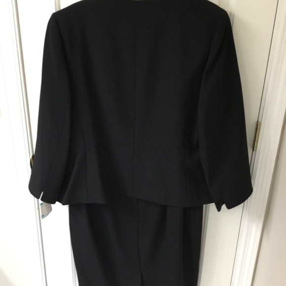Kasper Black Dress and Short Jacket, Jacket Is NWT, SZ 16 - Picture 9 of 10